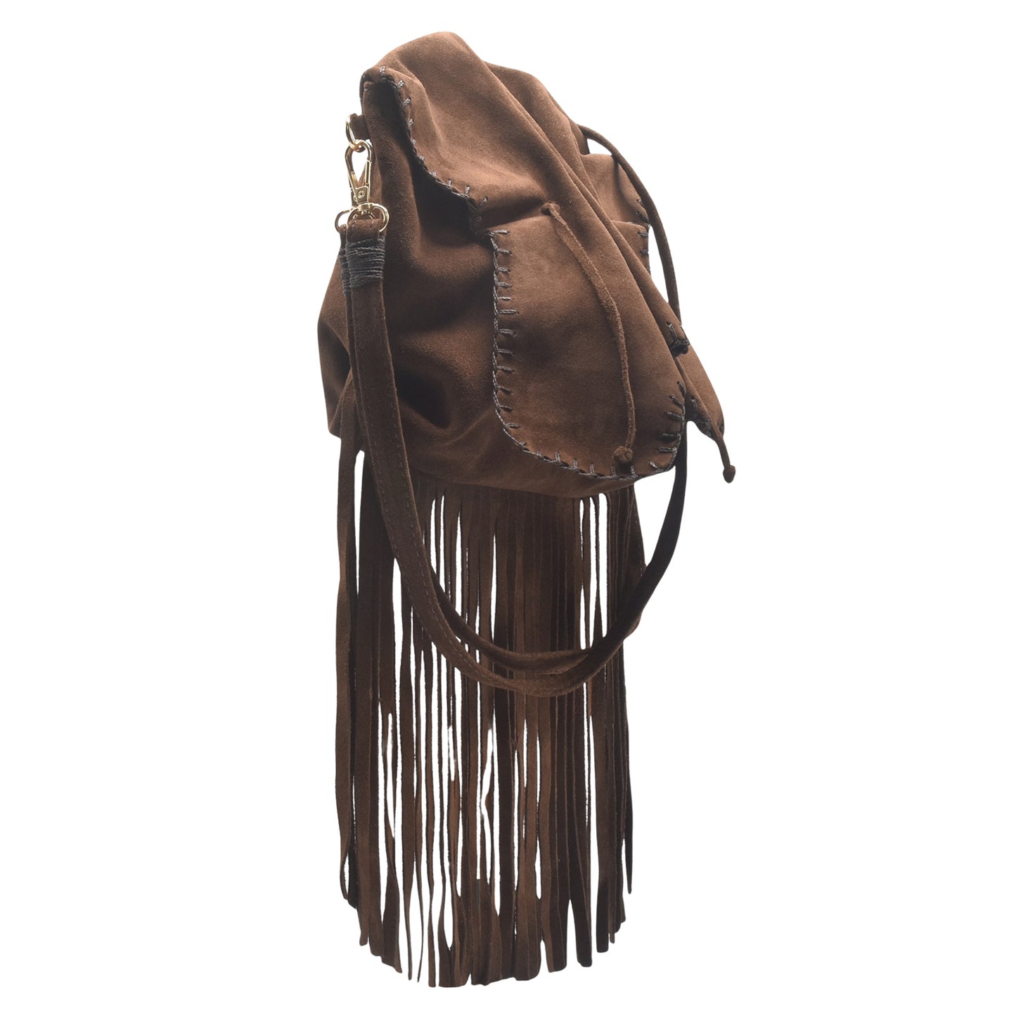 Suede Fringe Butterfly Bag