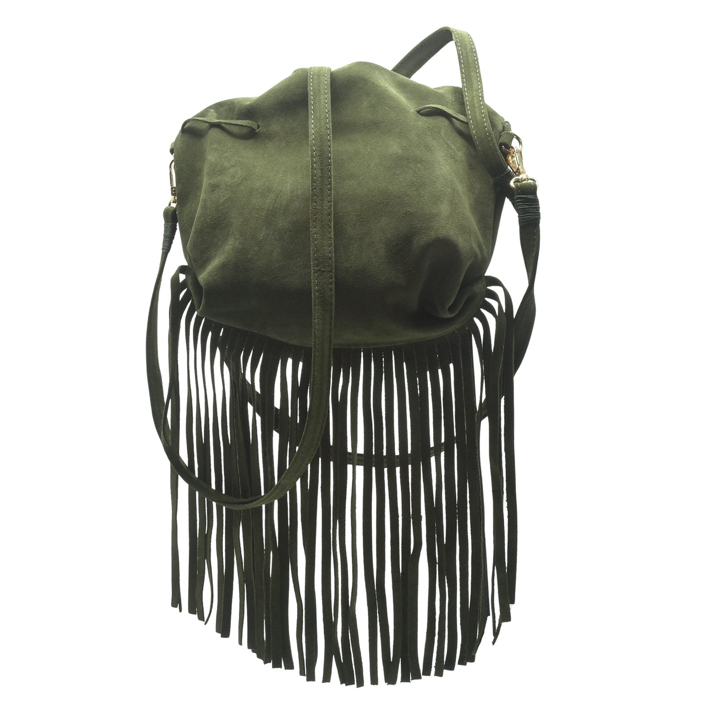 Suede Fringe Butterfly Bag