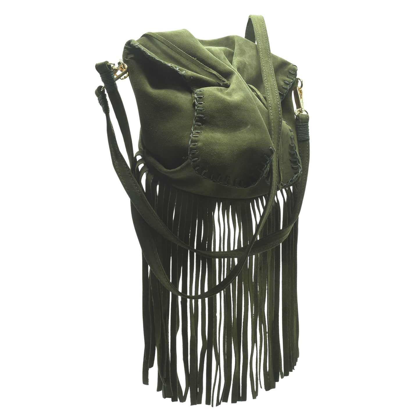 Suede Fringe Butterfly Bag
