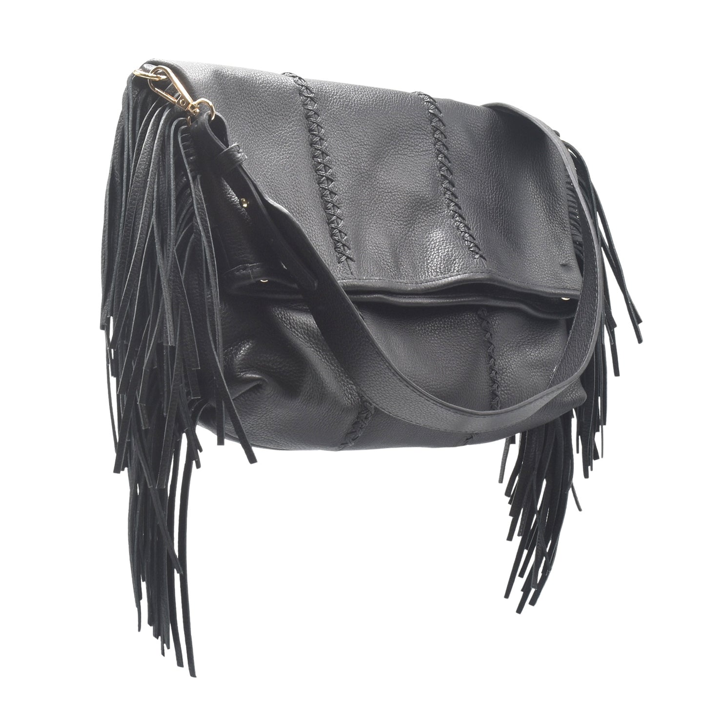 Large Fringe Crossbody Messenger