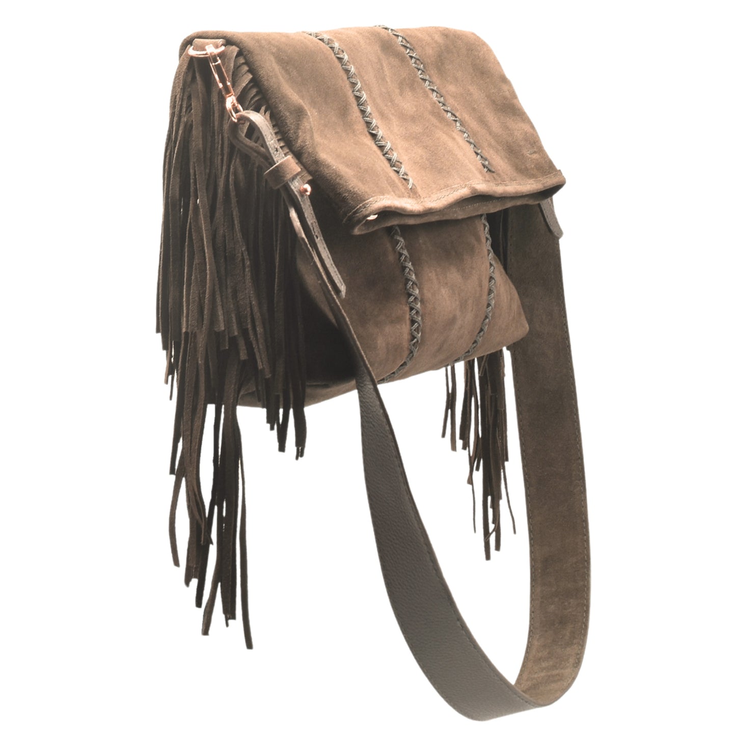 Large Fringe Crossbody Messenger