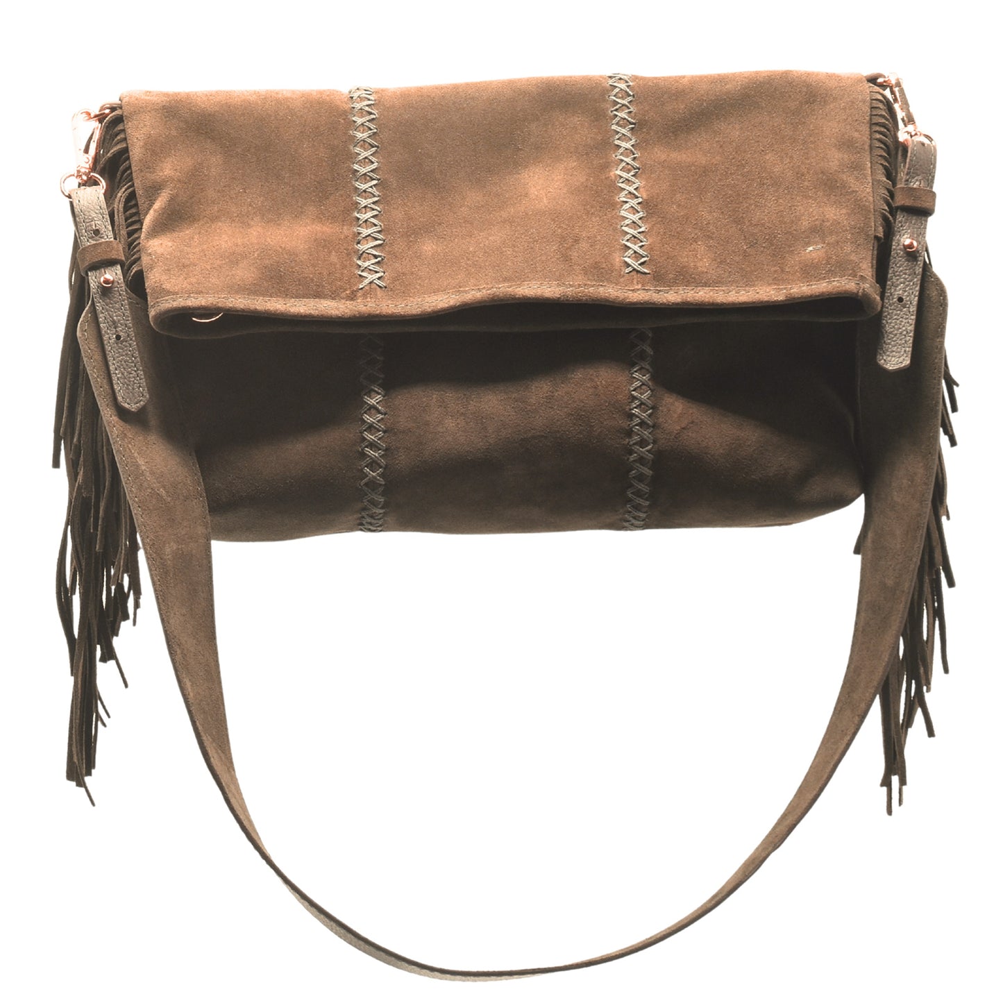 Large Fringe Crossbody Messenger