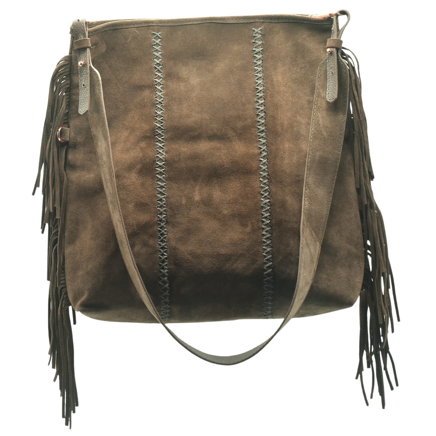 Large Fringe Crossbody Messenger