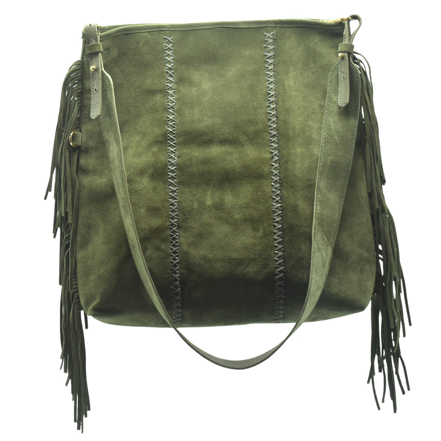 Large Fringe Crossbody Messenger