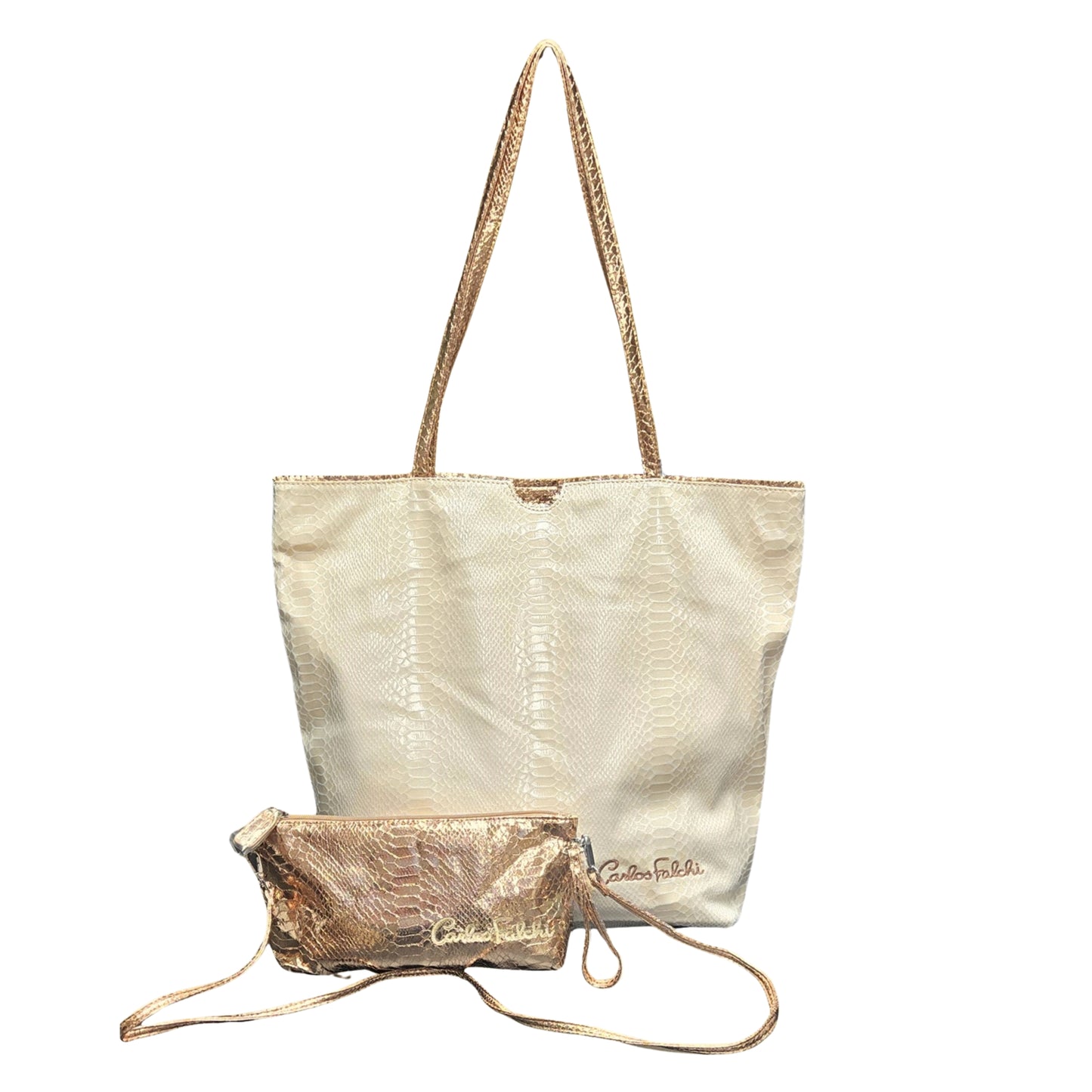 Vegan Python Tote