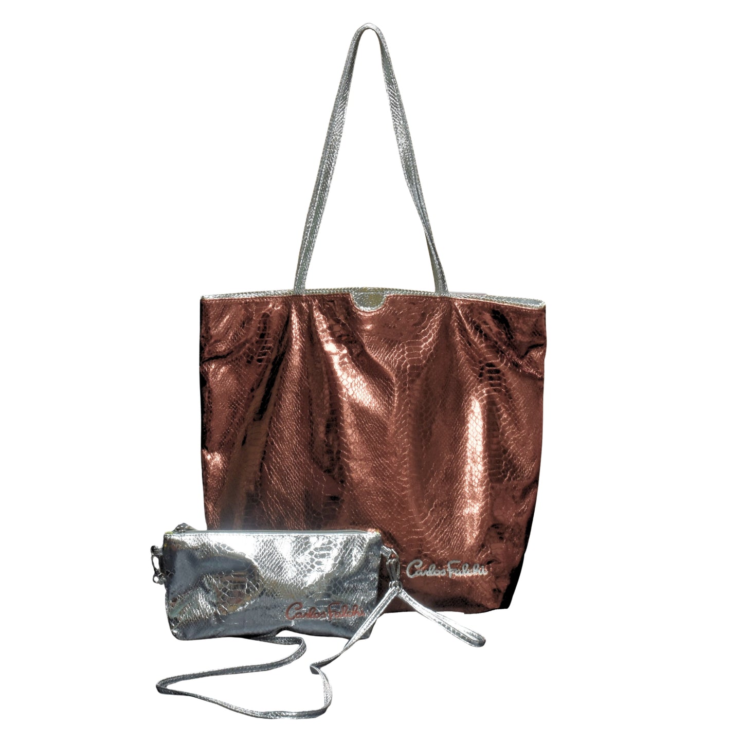 Vegan Python Tote