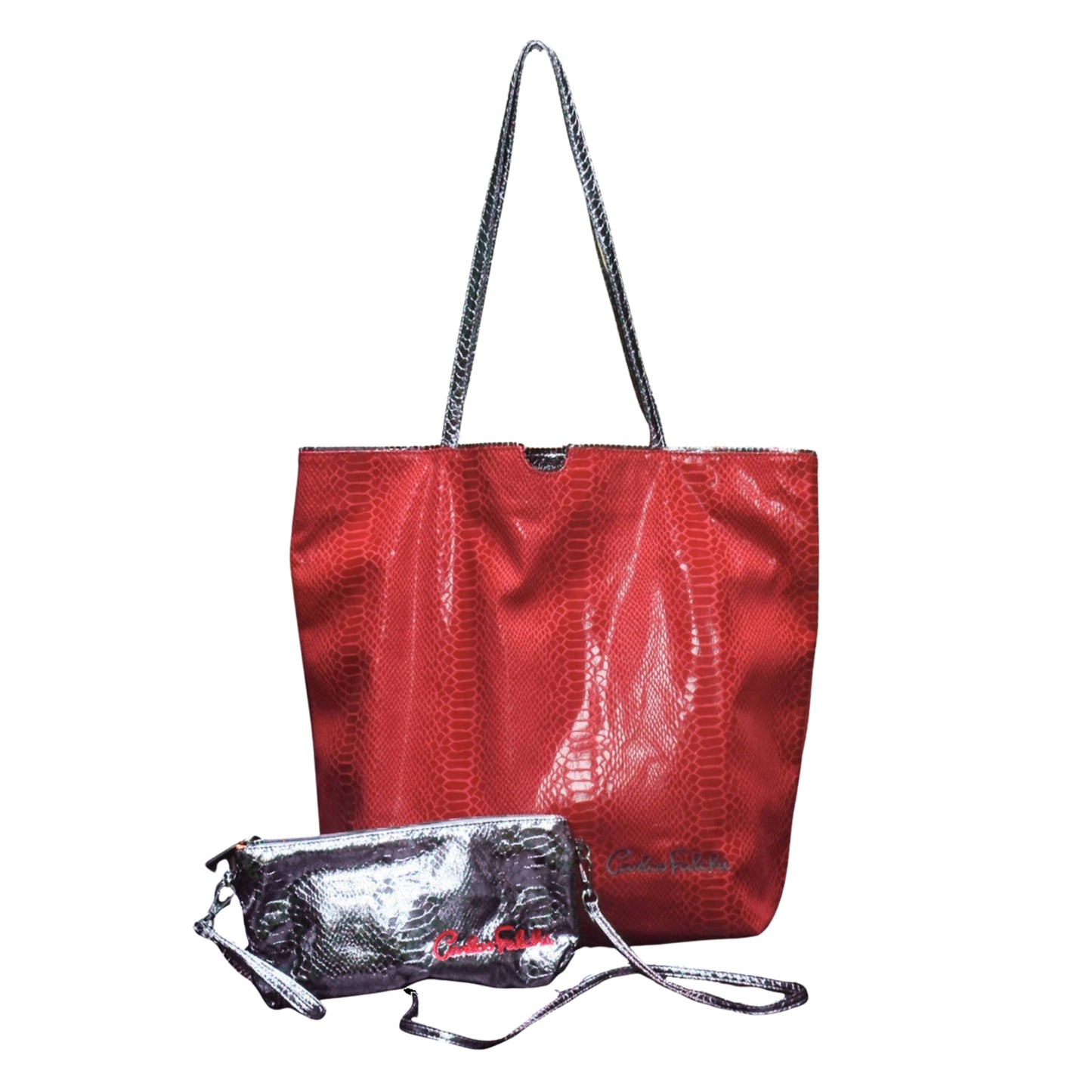 Vegan Python Tote