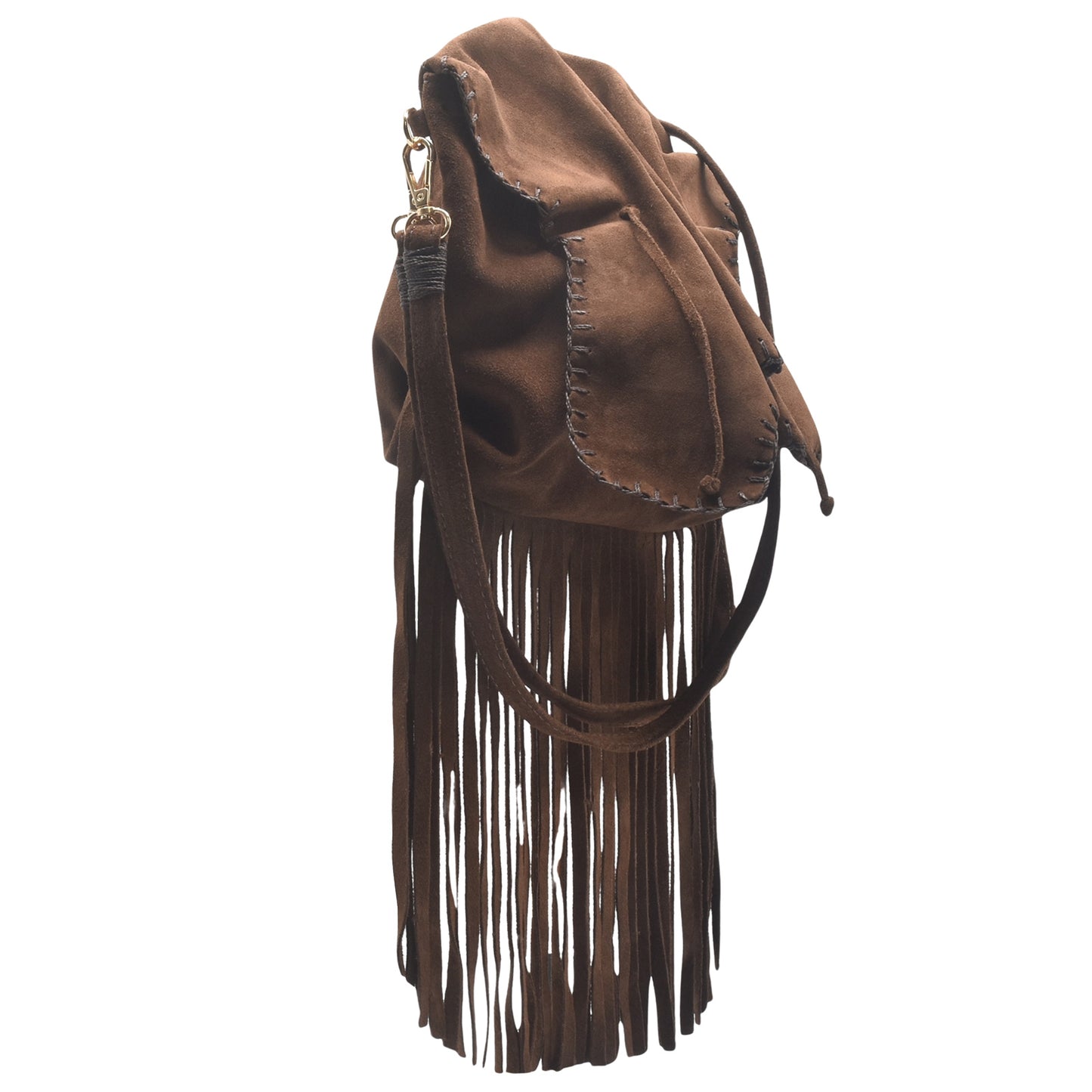 Suede Fringe Butterfly Bag