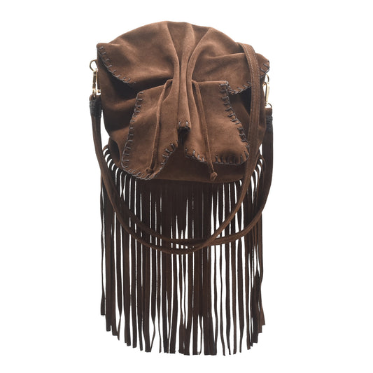 Suede Fringe Butterfly Bag