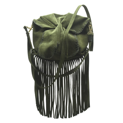Suede Fringe Butterfly Bag