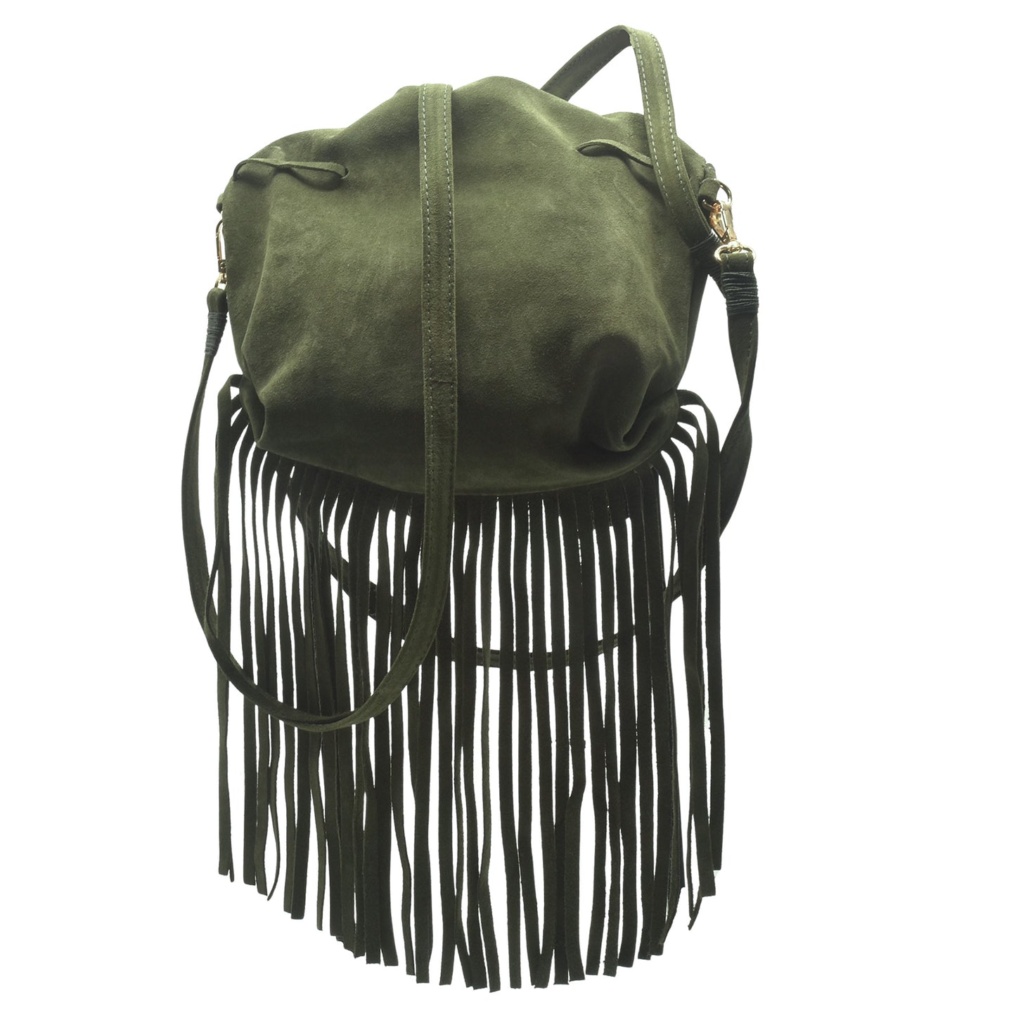 Suede Fringe Butterfly Bag