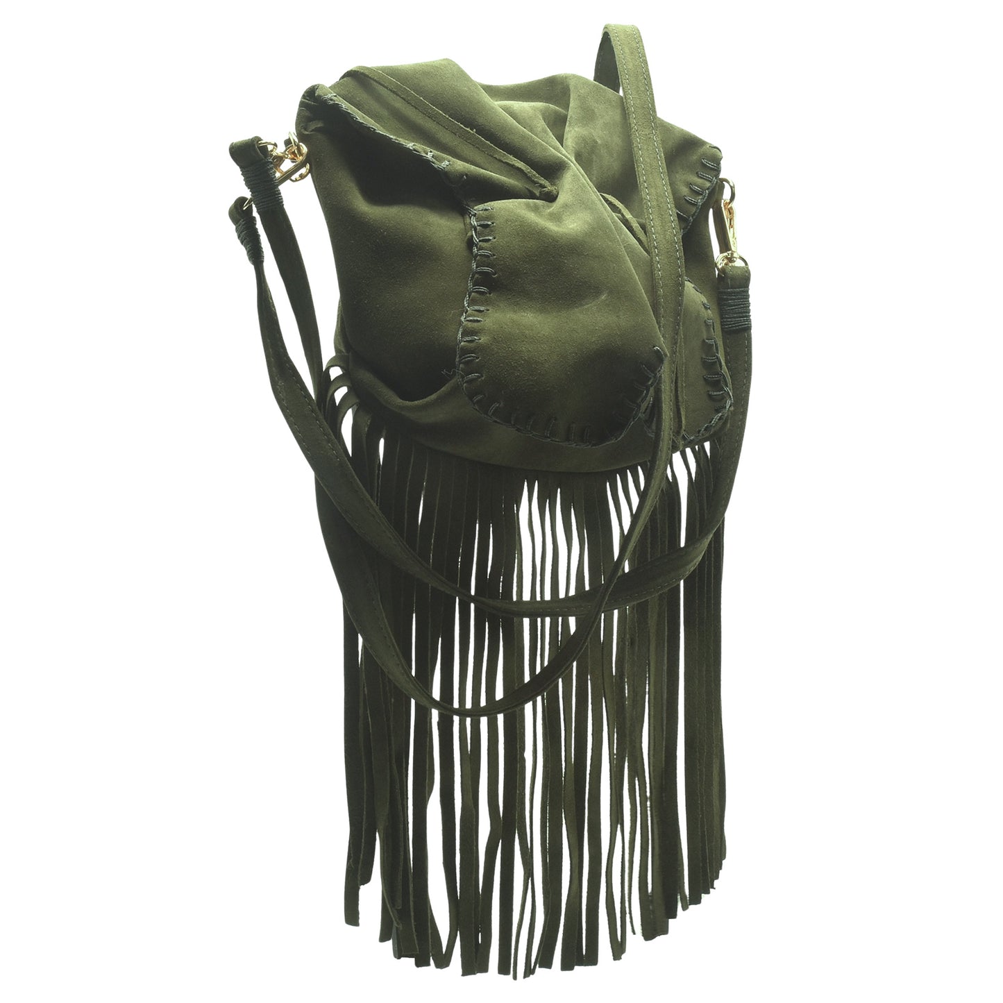 Suede Fringe Butterfly Bag