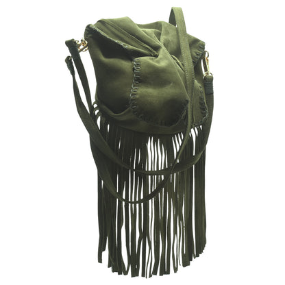 Suede Fringe Butterfly Bag