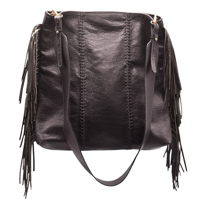 Large Fringe Crossbody Messenger
