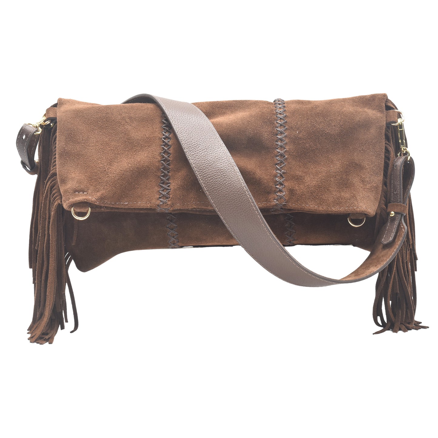 Large Fringe Crossbody Messenger