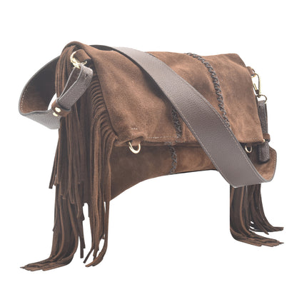 Large Fringe Crossbody Messenger