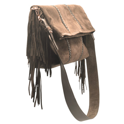 Large Fringe Crossbody Messenger