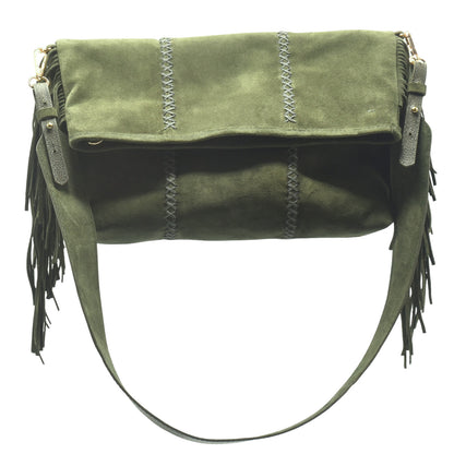 Large Fringe Crossbody Messenger