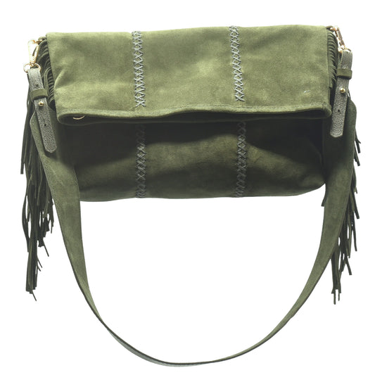 Large Fringe Crossbody Messenger