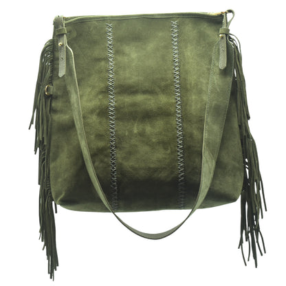 Large Fringe Crossbody Messenger