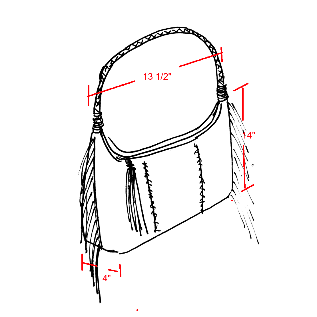 Fringe Hobo Bag
